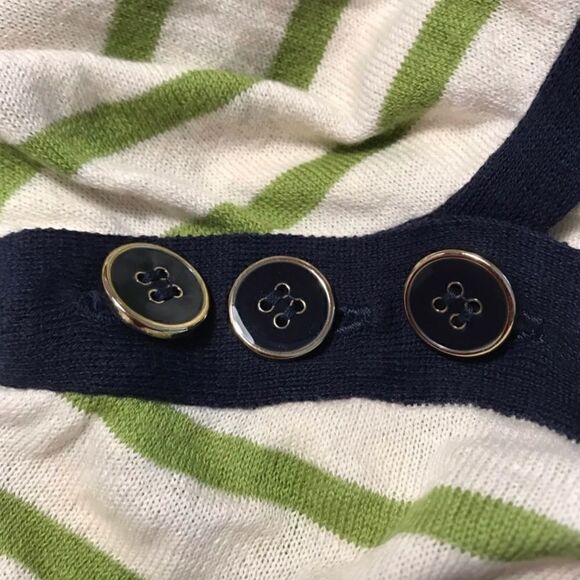 Anthropologie Yellow Bird Loblolly Striped Sweater - Picture 3 of 7